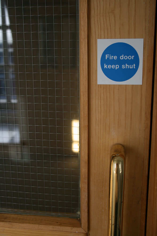 fire door close up