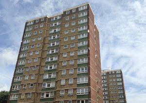 British Tower Block of flats